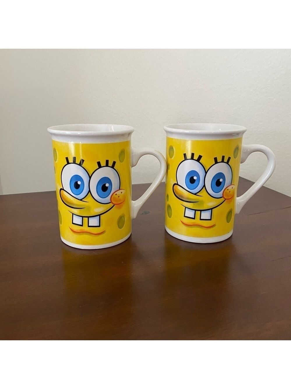 SpongeBob SquarePants 2013 Coffee Tea Mugs Set of 2 8oz Viacom